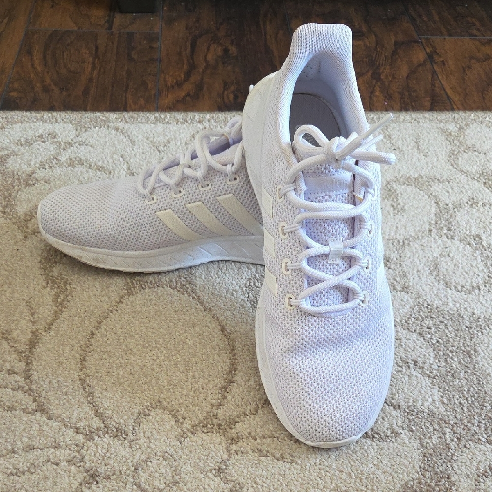White Adidas Cloudfoam Sneakers